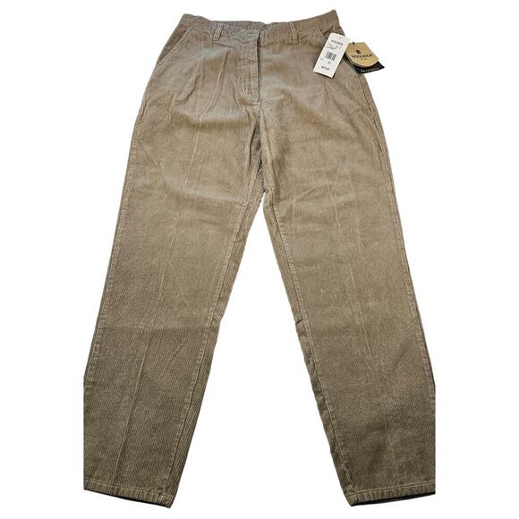 Woolrich Pants - NWT woolrich vintage tan neutral sz 12 corduroy bare back high waist pants NEW